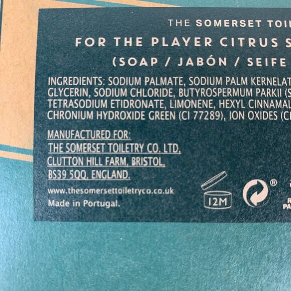 Somerset Toiletry Men's Cleansing Bar Soap For The Player - Citrus Scent 7.05oz - Picture 6 of 11